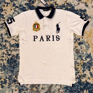 Ralph Lauren White Polo with Black Details